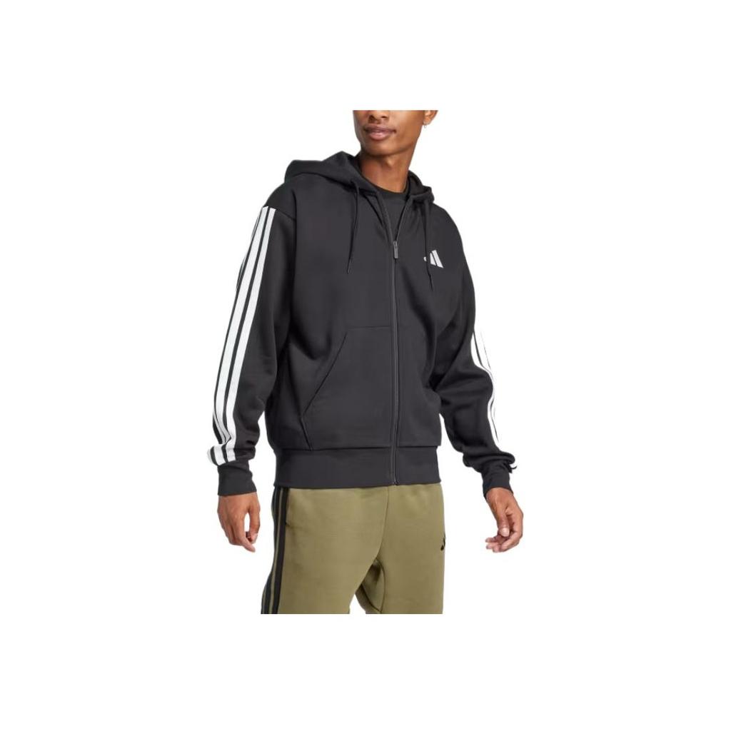 adidas Essentials Striped Minimalist Fashion Comfortable Sweatshirt Men Sweatshirt Black JD1870