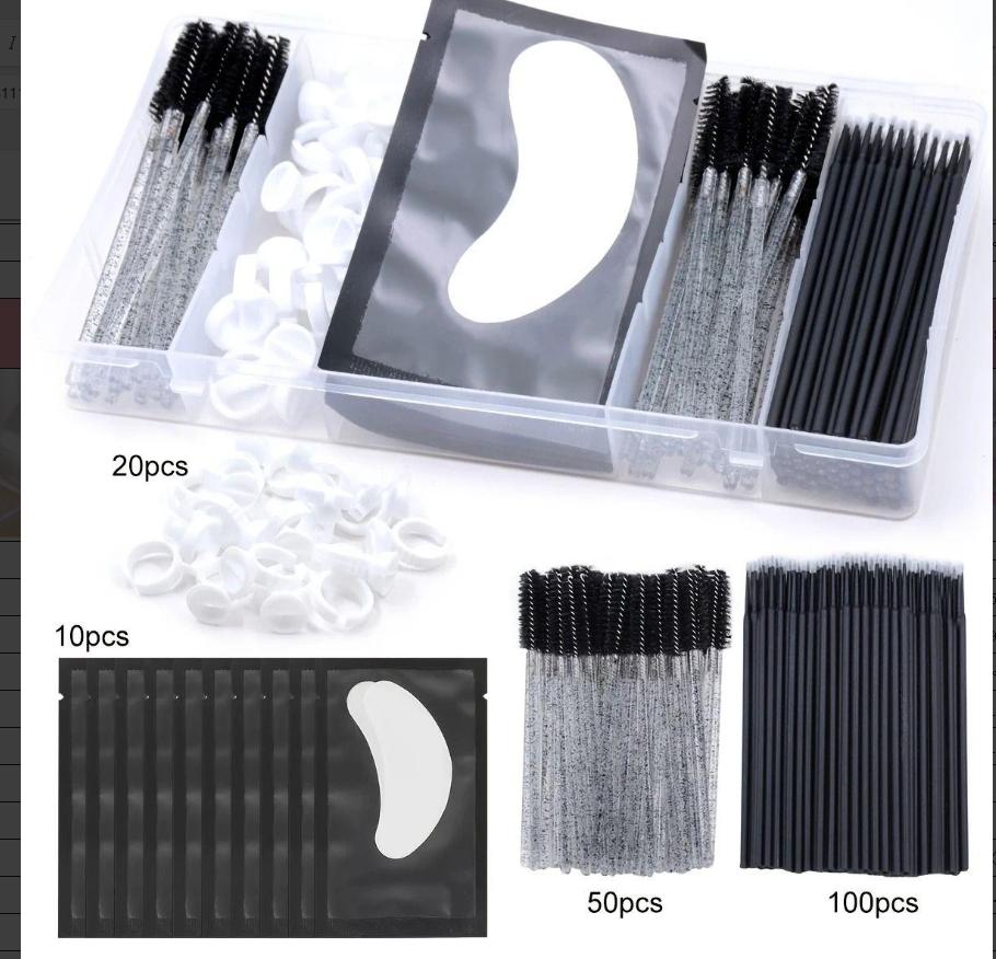 Professional Portable 5 Grids Separated Transparent Arylic Storage Box Rectangle Eyelashes Extension Tool Storage Box