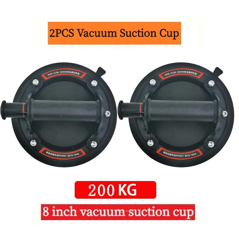 2025 Vacuum Suction Cup 200kg Loading Capacity Heavy Duty Vacuum Spreader For Tile Adsorption 8 Inch Cup Glass Granite Lifting