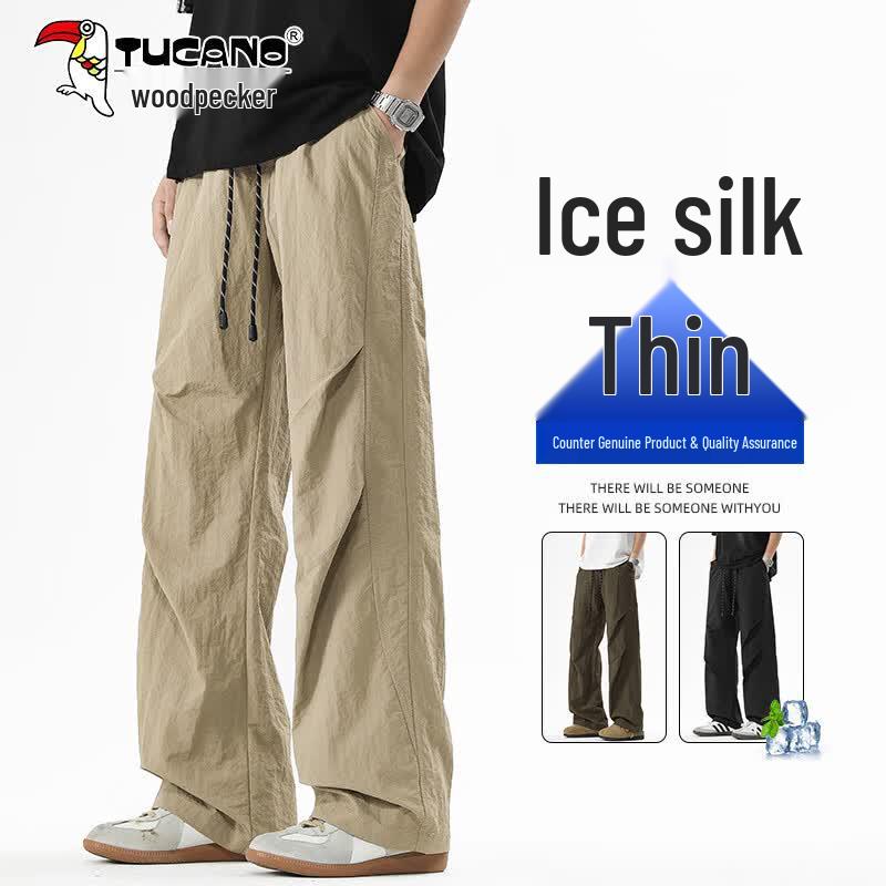 TUCANO Men s Nylon Ice Silk Summer Casual Cargo Pants 2XL