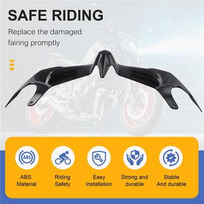 A58X-Motorcycle Fairing Aerodynamic Winglets Front Cover Wind Wing For  YZF R3 R25 2015-2018