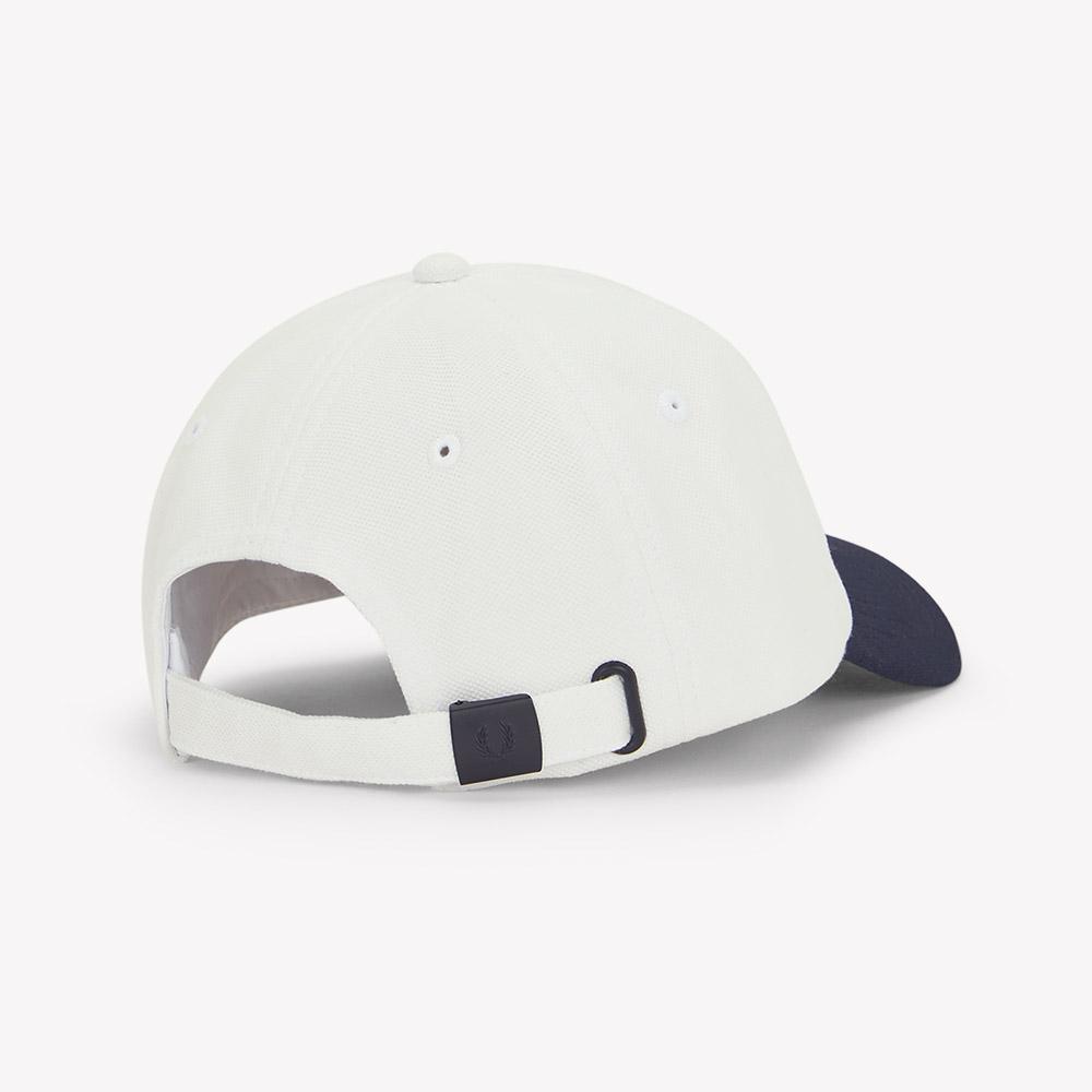 FRED PERRY Block Pique Classic Cap - Snow White Cfpu2612303-303