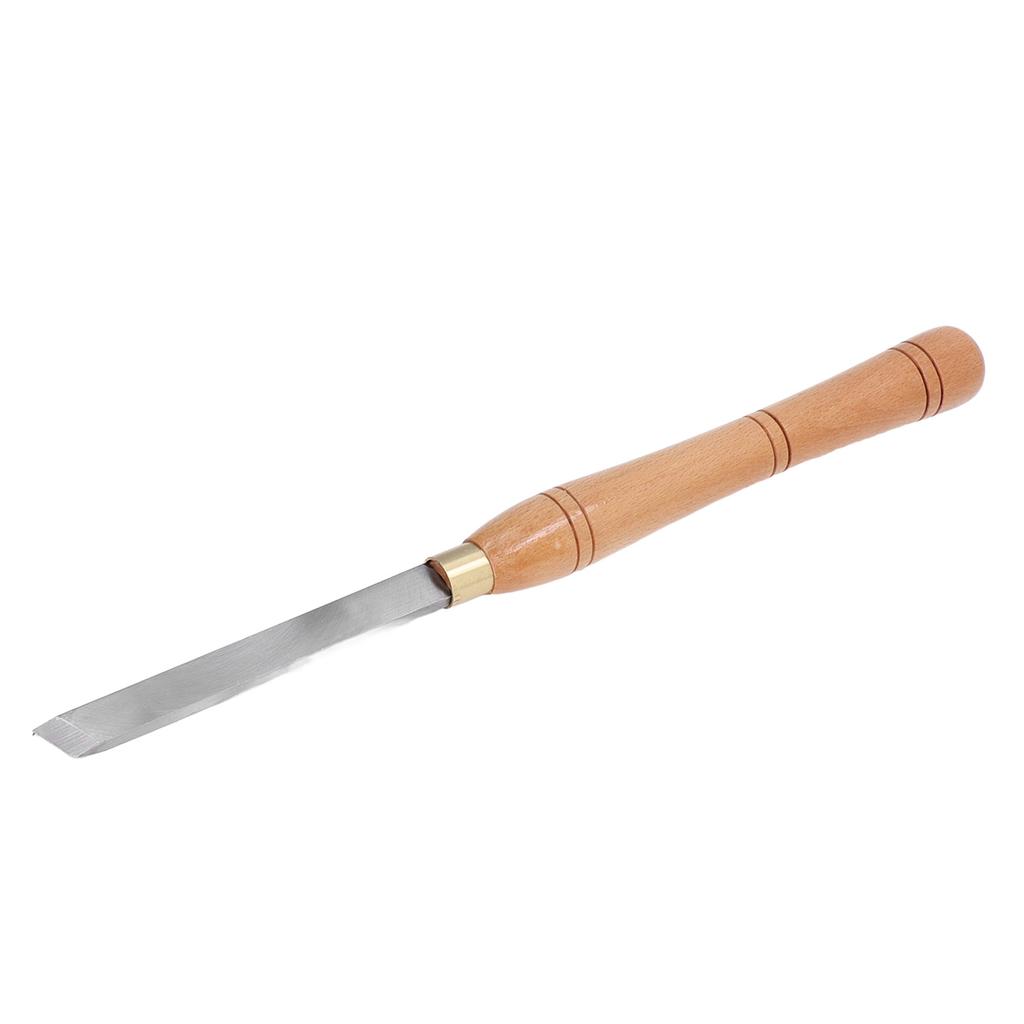 Skew Chisel HSS Lathe Turning Tool Ergonomic Beech Handle Lathe Chisel for Woodworking