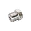 Stainless Steel 304 Metric Reducing Adapter, Female M10x1.5 to Male M18x1.5 (0885)