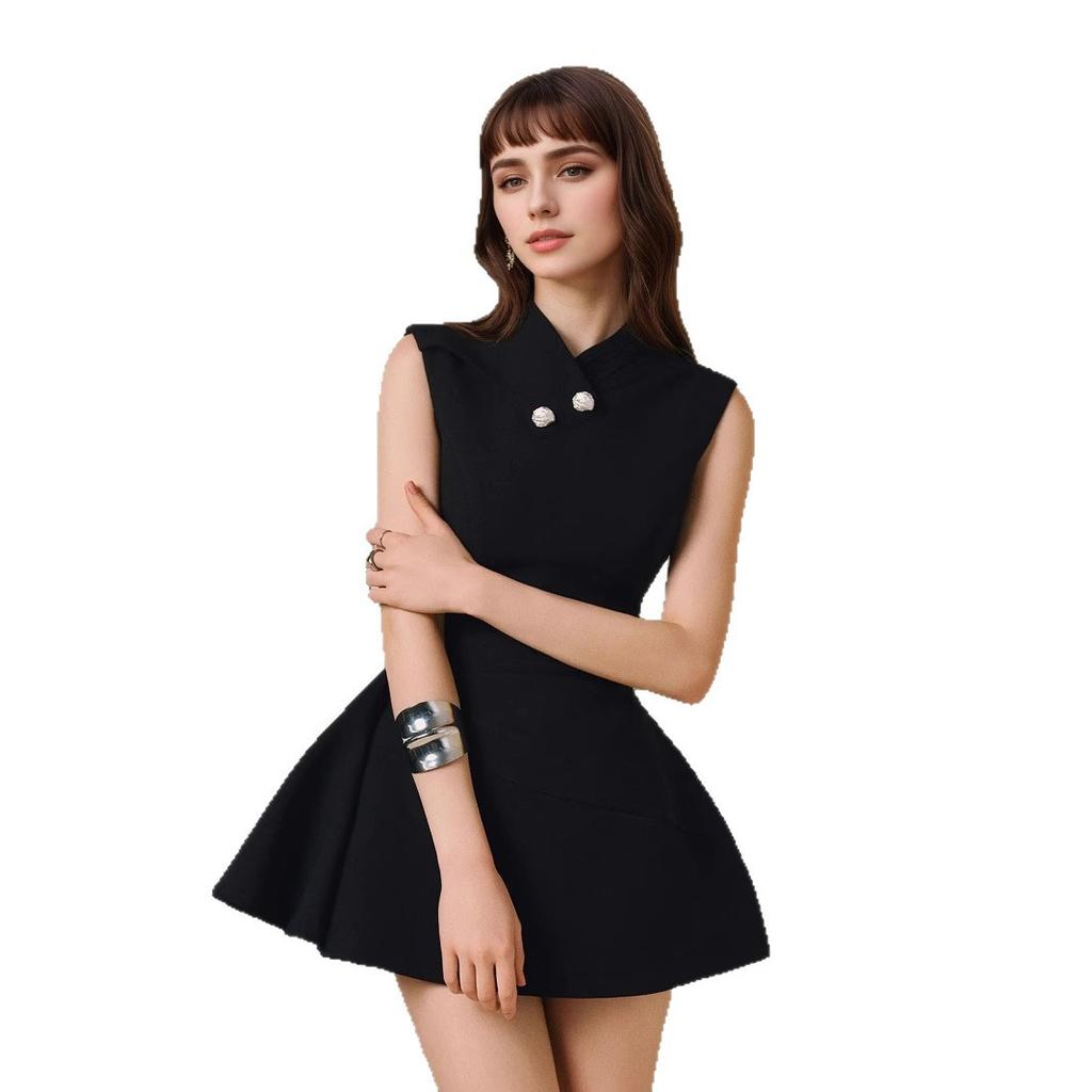2026 spring new European and American fashion women's clothing sleeveless mini thin dress high sense