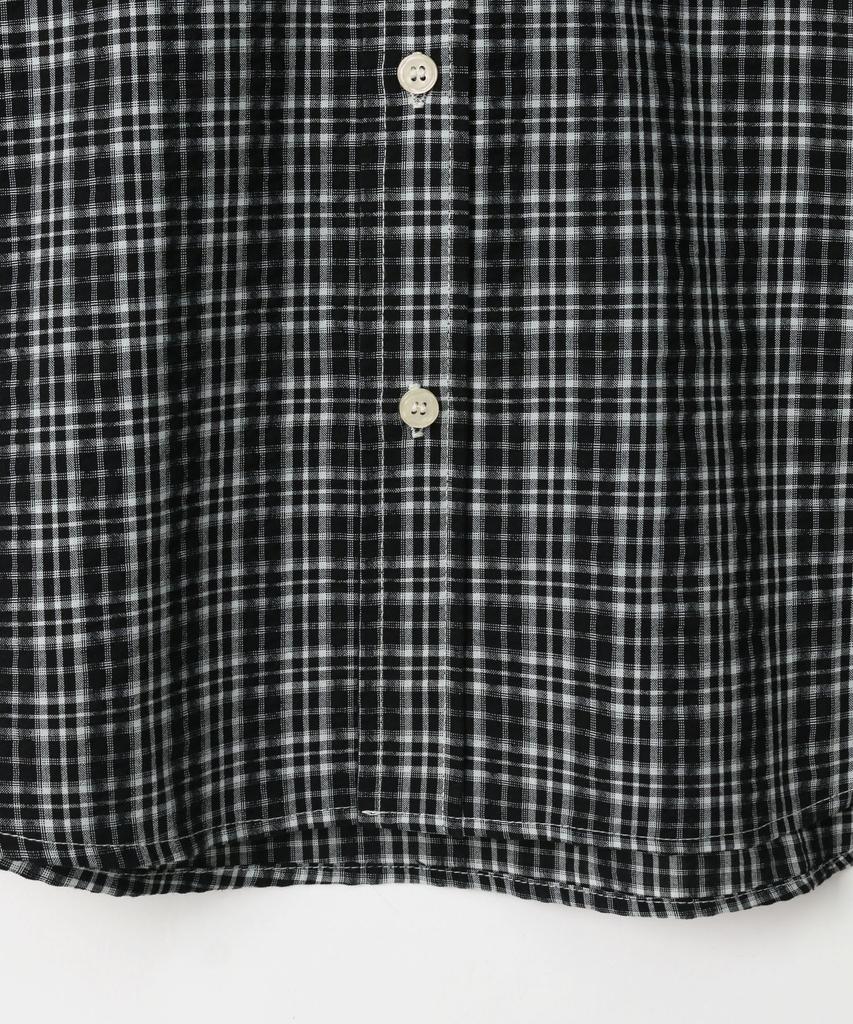 INDUST Summer Roy Wrinkle Check Shirt_Black
