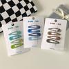Snap Hair Clips Leopard Solid Print No Slip Metal Plastic Geometric BB Hairpins Fashion Side Clip Hair Accessories for Girls