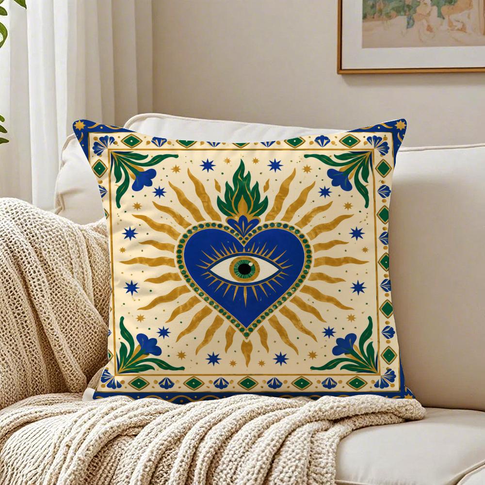 Minimal Boho Sun Leopard Palm Tree Pillow Case Breathable Organic Short Plush Cushion Covers WrinkleResistant Soft Durable
