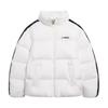 Li Ning Mountain Series Outdoor Loose Fit Letter Stripe Thick Long Sleeve Warm Puffer Jacket Unisex Outerwear White YYMU161-2