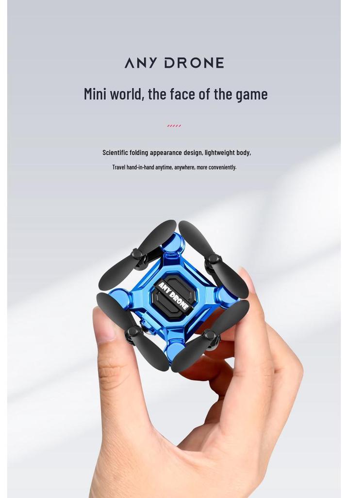 Foldable Mini Drone with Remote Control for Aerial Photography - Quadcopter Toy for Students and Kids