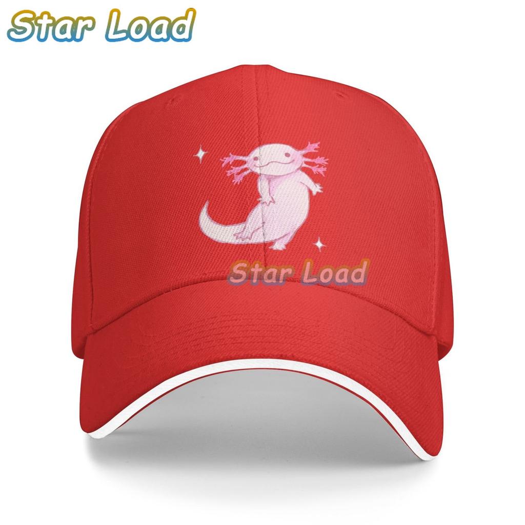 Halloween Axolotl Lustige Baseballkappe, Unisex, Damen, verstellbar, einfarbig, Papa-Hüte, niedriges Profil, solide Ballkappe, Sandwich-schwarze Kappe für Damen