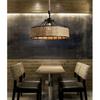 Lampă suspendată pentru restaurant cu frânghie de cânepă vintage cu bar în stil industrial cu 3 capete, sufragerie restaurant E27 fier de perete