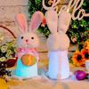 1/2PCS Cute LED Glowing Bunny Decoration for Easter Luminous Rabbit Doll for Desktop Decor Holiday Gifts for Children