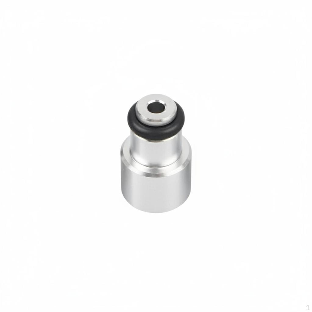 8 Pieces Injector Adapter with Sealing Seal Aluminum Fuel Silver Auto Part for