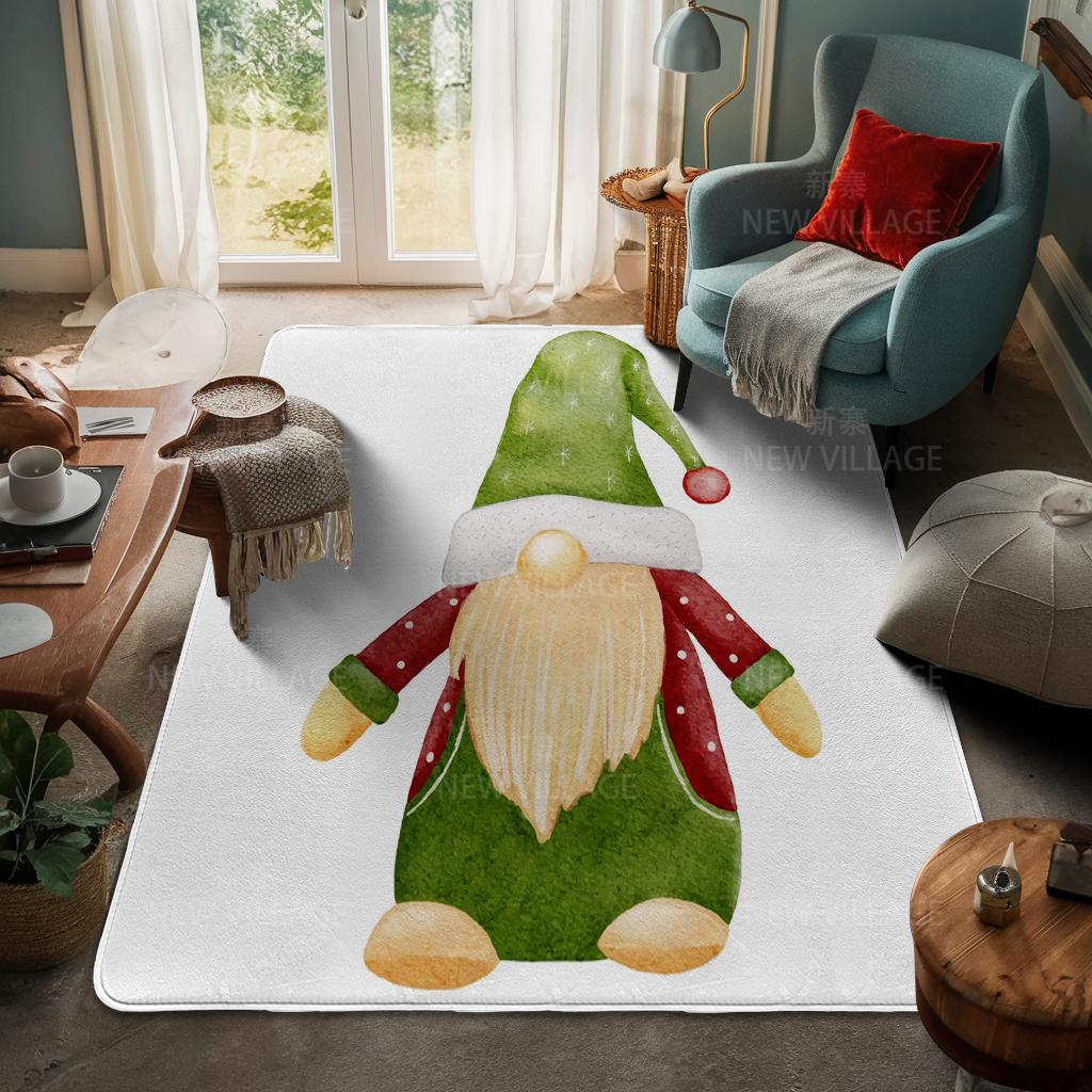 House Entrance Carpet Home Door Mat Living Room Bath Foot Bathroom Non-slip Water Absorption Rugs Bath Merry Christmas Winter
