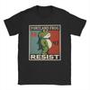 Herren T-Shirts Resist Frogs Portland Frosch Stand Strong No Kings in America seit 1776 Baumwoll T-Shirt Kurzarm T-Shirts