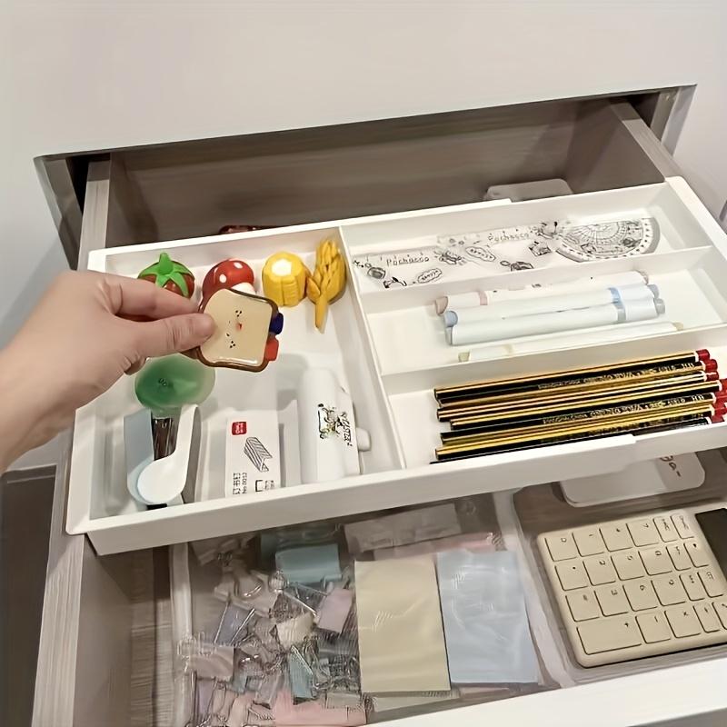 1pc Adjustable Drawer Organizer for Kitchen,Bathroom & Bedroom - Storage Box with Drawers, Ideal for Cosmetics & Household Items