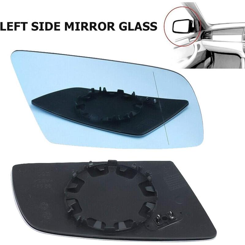 Left/Right Side Rearview Heated Mirror Blue Glass Wide Angle For BMW 5 Series E60 E61 2003 2004 2005 2006 2007-2010 51167065081