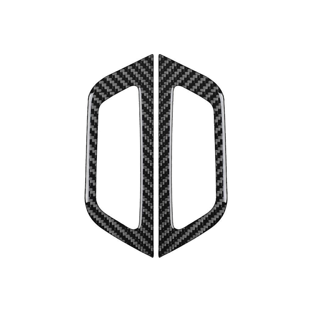 For Ford Transit Custom V363 2024 2025 Real Carbon Fiber Inner A-pillar Air Outlet Vent Panel Cover Trim Car Accessories Sticker