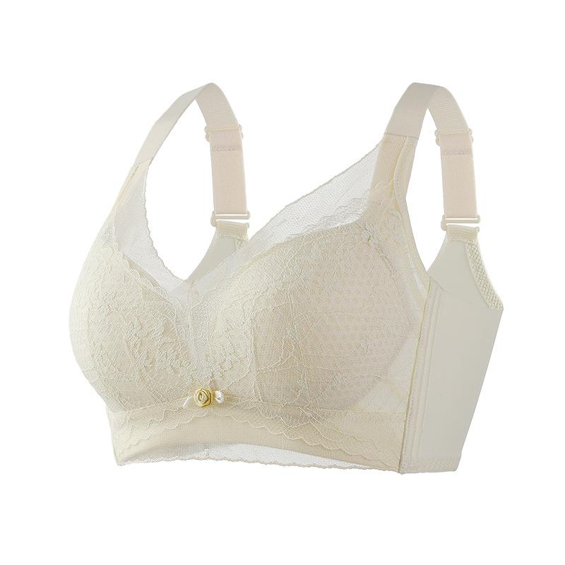 Large-sized Bra for Women Without Underwire Anti-sagging Thin Lingerie for Women Gathering Bra Push Up Bra
