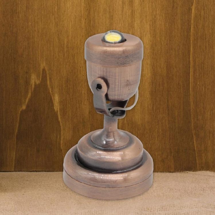 Dollhouses 1/12 Miniature Spotlight Rotating Wall Lamp With LED Light for Dollhouses Enthusiasts Collectible Furniture