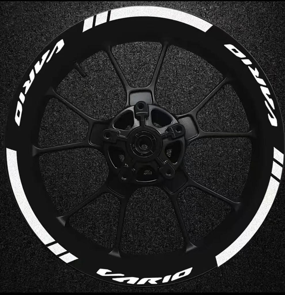 For VARIO Motorcycle 14 Inch Wheel Reflective Sticker Waterproof Personality Creative Color Warning Sticker