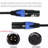XLR Microphone Cable 3-Pin Male to Female 50cm 1m 2m 3m 5m 10m Balanced Audio Cable for Mic Speaker Amplifier PA System
