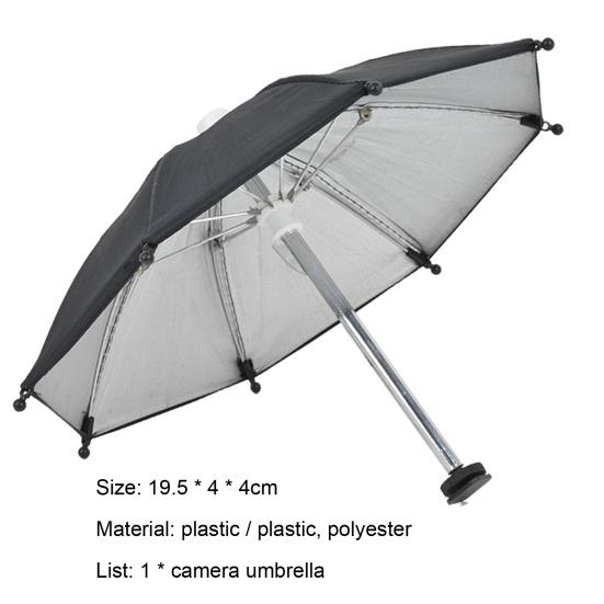 DSLR Kamera Paraply Universal Hot Shoe Cover Fotografi Tilbehør Kamera Solskjerm Regnholder for Canon