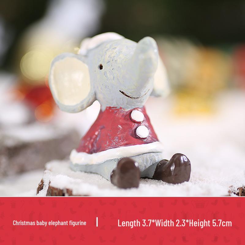 Handgefertigte Niedliche Harz-Weihnachtsornamente zur Heimdekoration