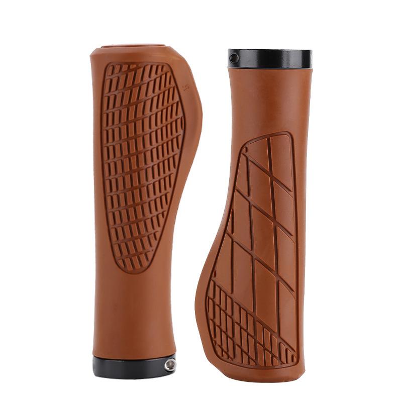 2PCS Non-slip Mountain Bike Handlebar Grip Soft Rubber MTB Grips Anti-skid Comfortable Lockable Bicycle Grips Bike Parts