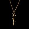 Atoztide Personalized Custom Name Necklaces Nameplate Pendant for Women Stainless Steel Link Chain Mother Kids Jewelry Gift