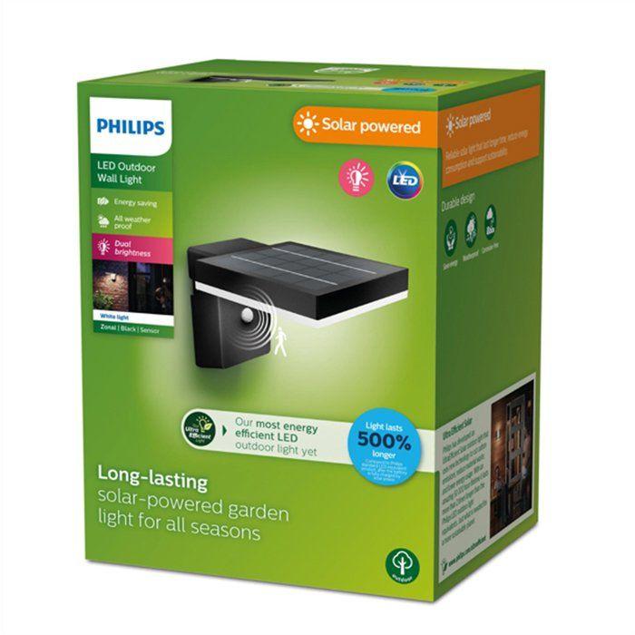 Applique murale - philips - zonale - square solar - ultra efficace