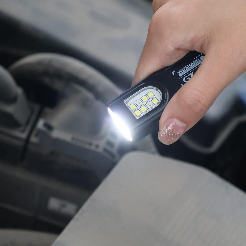 Mini Keychain Lamps USB Charging Head Torch Light Waterproof Hiking Camping Lights Protable Rechargeable Keychain Flashlights