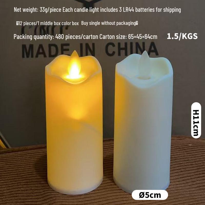 LED Battery Candle Light: Simulated Flame for Birthdays, Romance, Weddings, and Decor