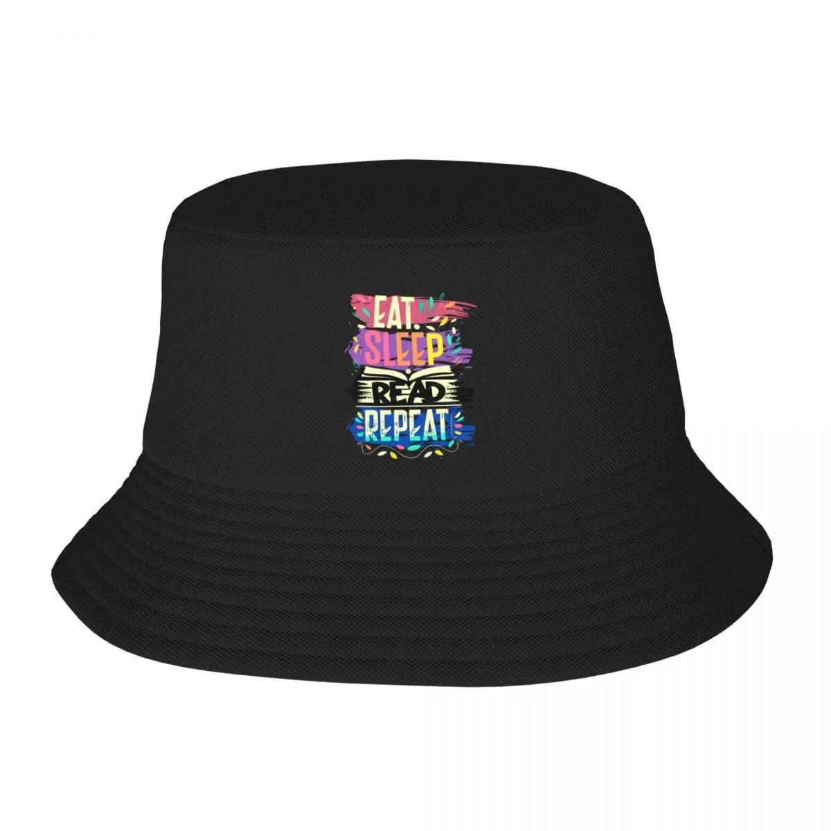 New Eat Sleep Read Repeat Eat Sleep Read Repeat Bucket Hat Snap Back Hat Hat Big Size Womens  Unisexs