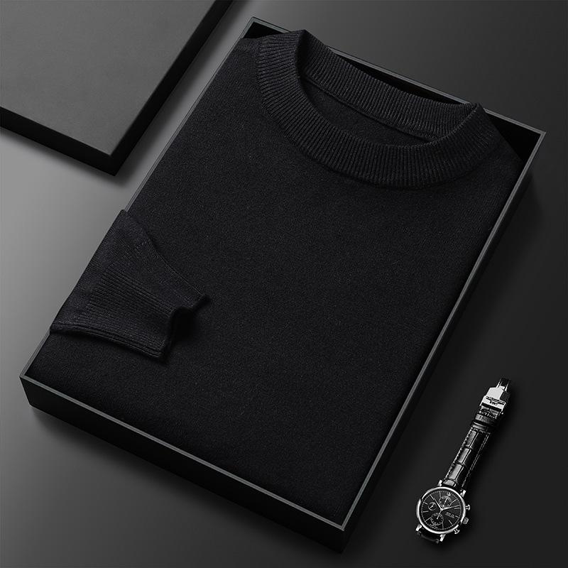 Men's Slim Fit Round Neck Knitted Sweater - Multicolor, Autumn/Winter Collection