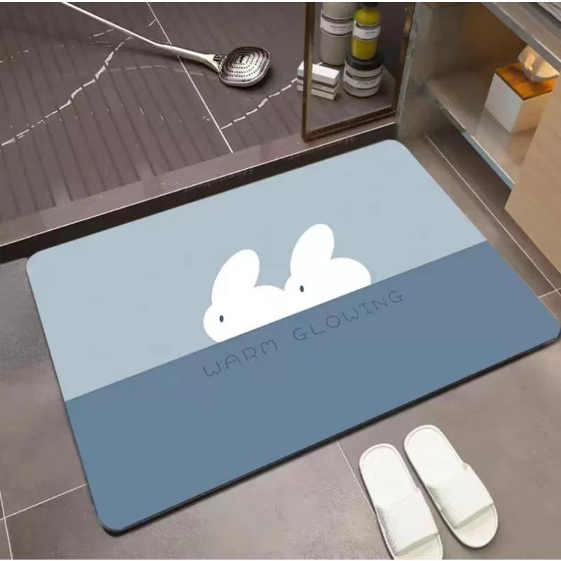 Light Luxury Crystal Velvet Floor Mat Household Non-slip Wear-resistant Tailoring Porch Floor Mat Dirty and Washable Entry Door Foot Mat