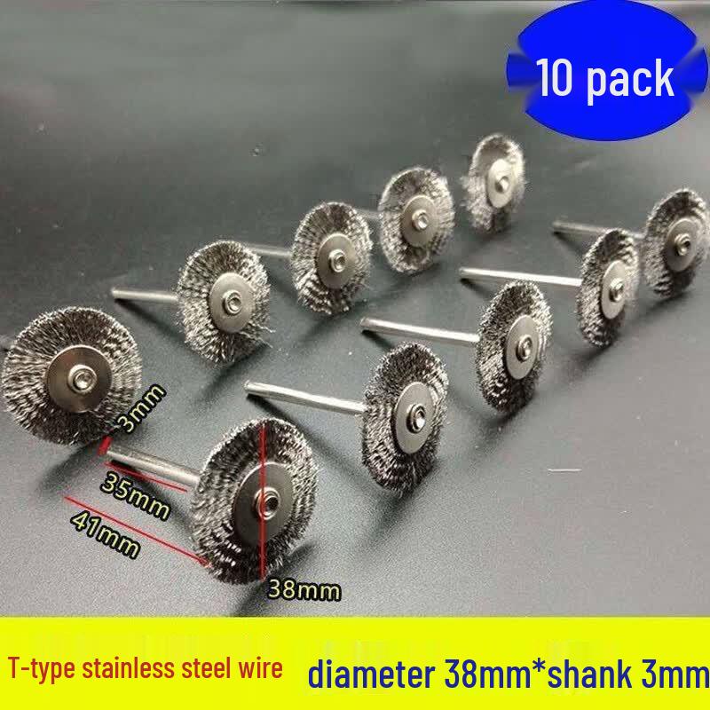 Xidian Mini T-Type Stainless Steel Wire Cleaning Brush Set