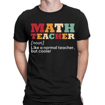 Cooler Mathe-Lehrer Definition Lustiges Geschenk für Mathe-Liebhaber Neuheit Herren T-Shirts #NED
