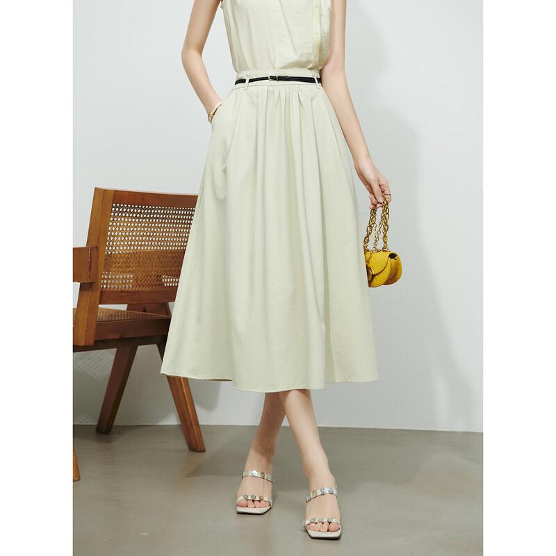 Women s High-Waist A-Line Pleated Skirt S