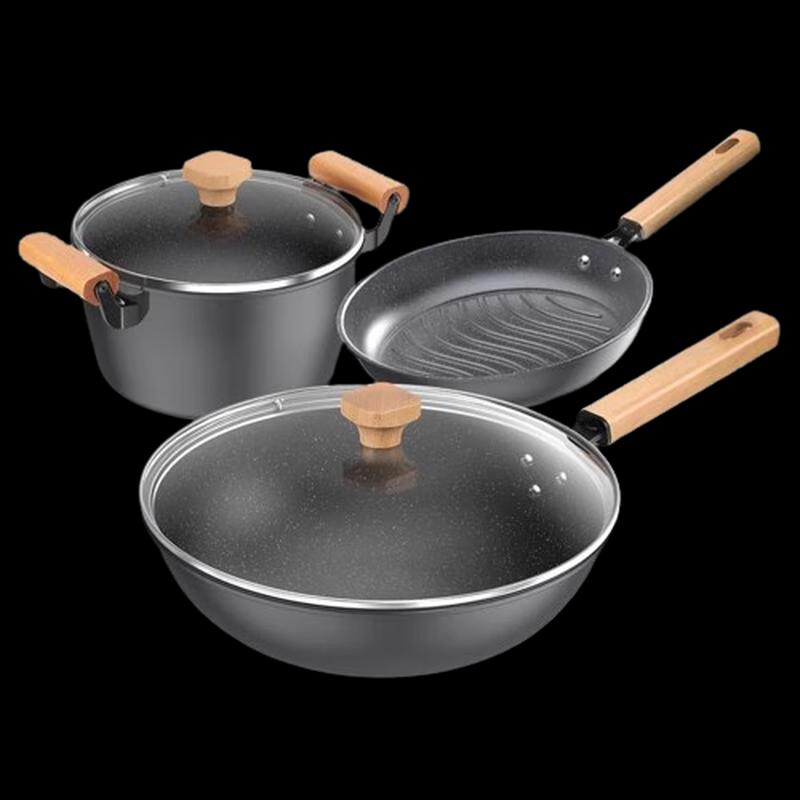 Kangbahe Lexiang Maifan Stone 3-Piece Cookware Set