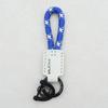 Hand-Woven Cowhide Leather Keychain Pendant with Logo Embossing - High-Quality Anti-Lost Car Lanyard