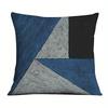 Home Decor Blue Geometric & Ocean Wave Pattern Pillow Covers Pattern Cushion Cover Suitable For Sofa Bedroom Car Pillow Cover