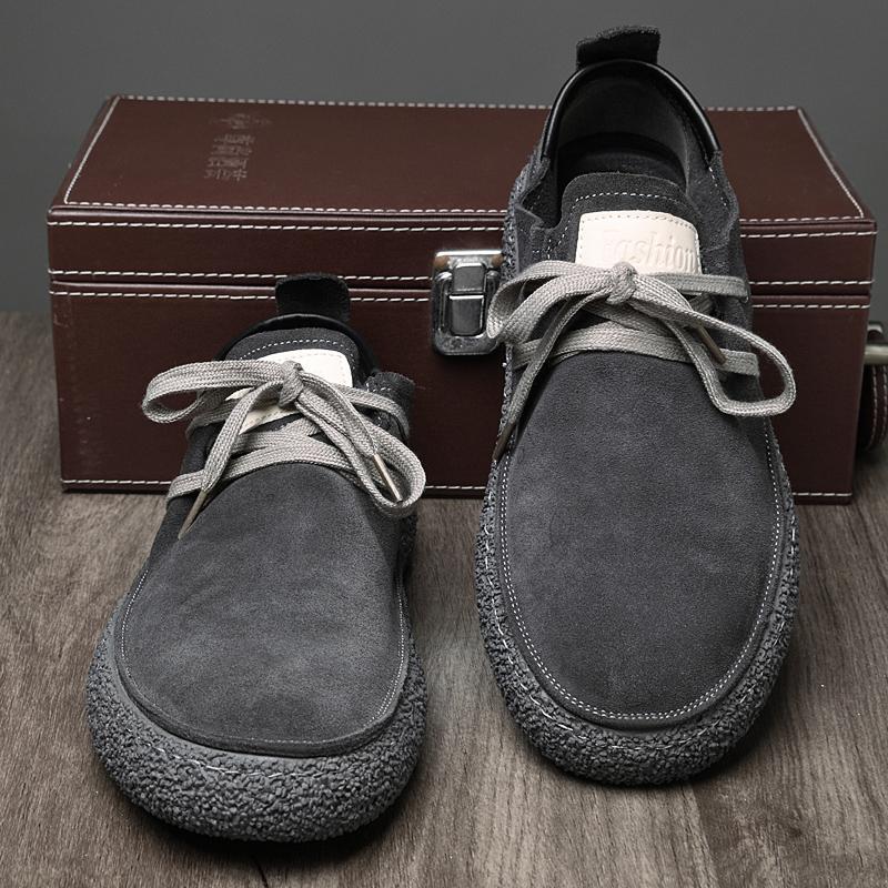 FashionArrival Men Handmade Oxford Shoes Loose and Comfortable Casual Shoes Versatile Men Leather Shoes Classic Man Business Sneakers
