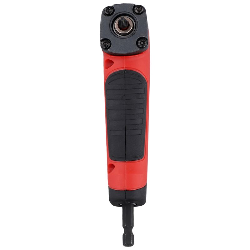 AAAF 90 Degree Right Angle Drilling Shank Extension Adapter 1/4 Inch Magnetic Screwdriver Hex Drill Socket Holder Wrench Tool