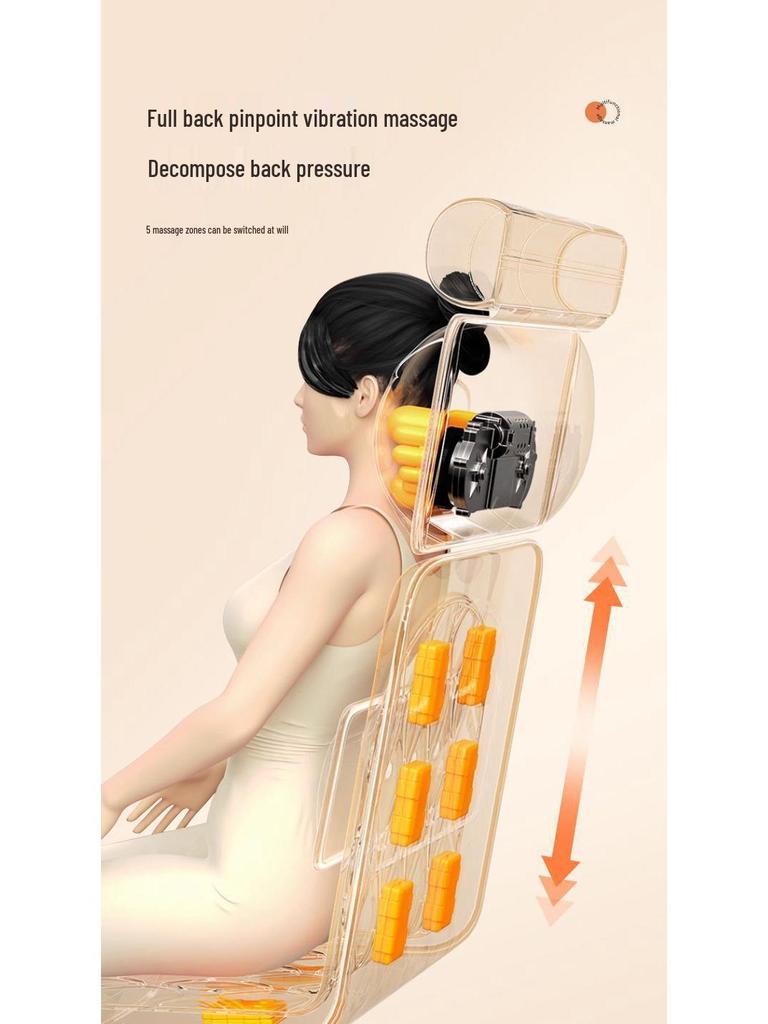 Cervical Spine & Full Body Massager: Multi-functional Neck, Shoulder, Waist, Back, and Pillow Kneading Massage Mattress