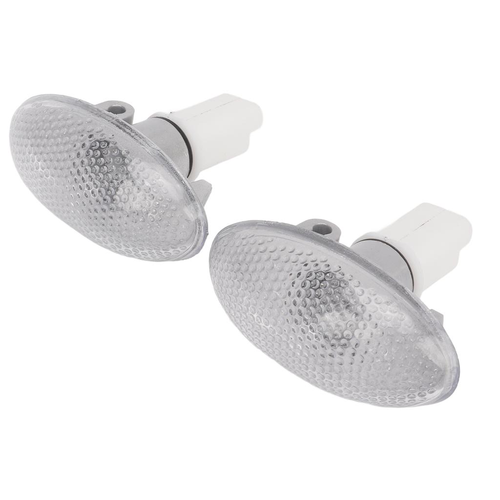2PCS LED Side Indicator Repeater Light 632574 Side Marker Lamp Set Replacement for Peugeot 206 607 407 1007