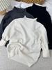 2025 Kids' Trendy Wool Sweater - Half High Neck Pullover for Boys & Girls, Autumn/Winter Base Layer.