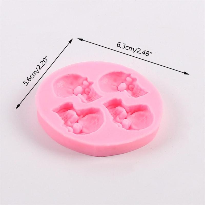 Silicone Dessert Molds Skull Shape Cake Baking Mold Candy Mould Chocolate Moulds Perfect for Baking and Chocolate Making