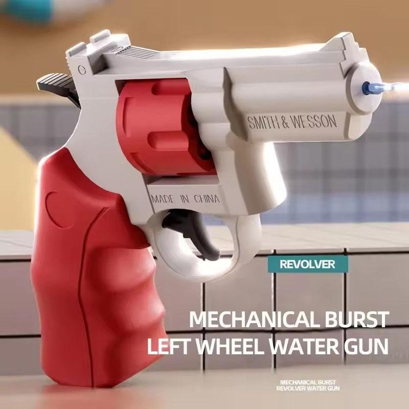 High-Quality 1Pc High-Quality Summer Compact size High-Quality Revolver High-Quality Water High-Quality Gun High-Quality Toy High-Quality Mechanical